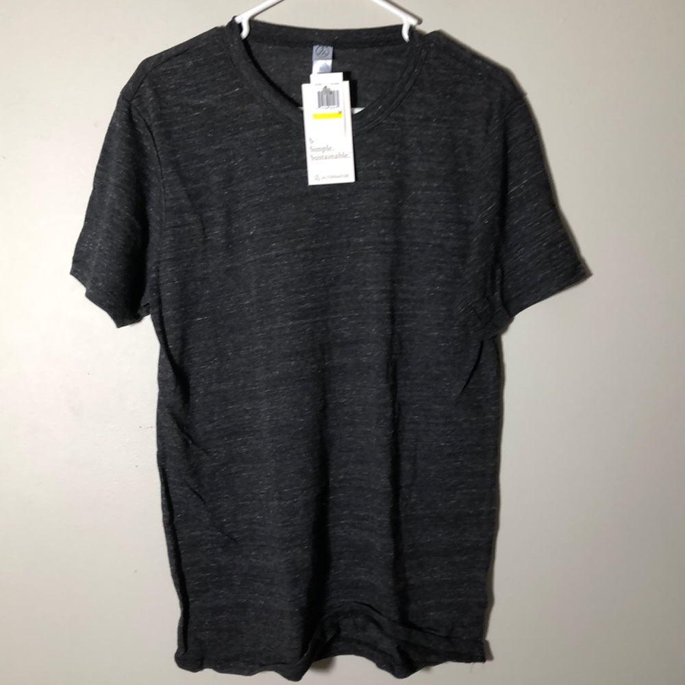 Alternative Apparel dark grey crew neck tee shirt